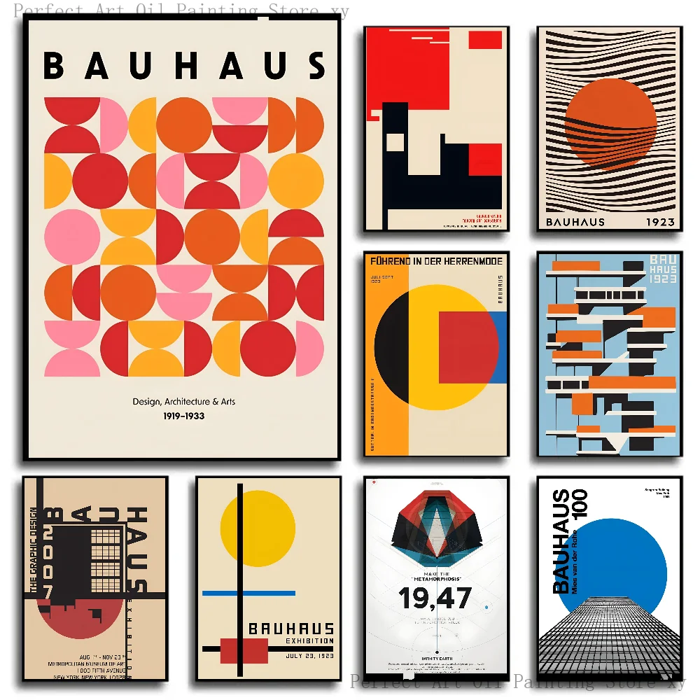 Photography Geometry - 1PC Bauhaus Modern Simplicity Geometric Poster