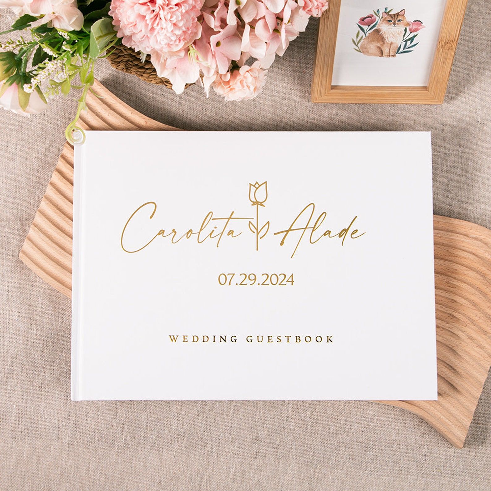 Photography Book - Custom Wedding Guestbook Personalized Guest Book