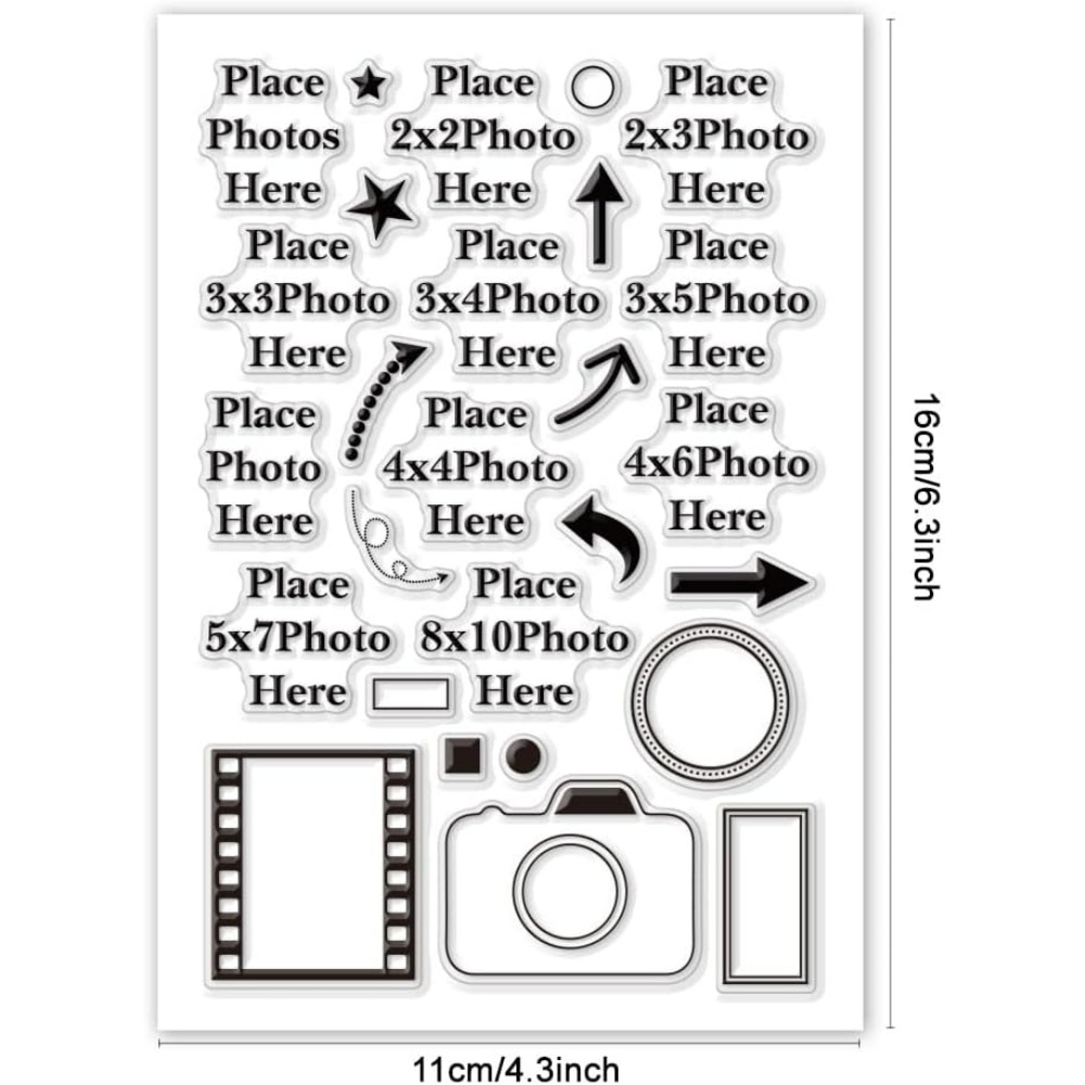 Place Photo Here Clear Stamp A - Photographic Memory 评论和价格