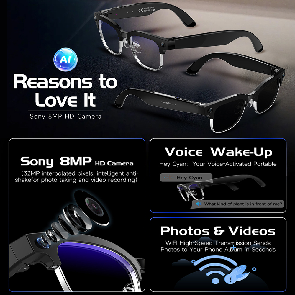 2026 New Men Smart AI Glasses  - Photography Japanese 评论和价格