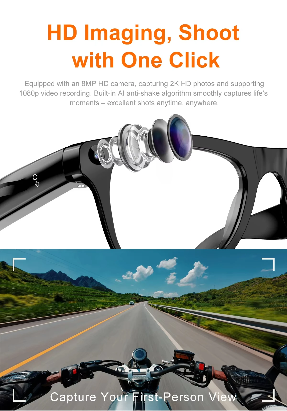 Lenovo Smart Camera Glasses HD - Photography Japanese 评论和价格
