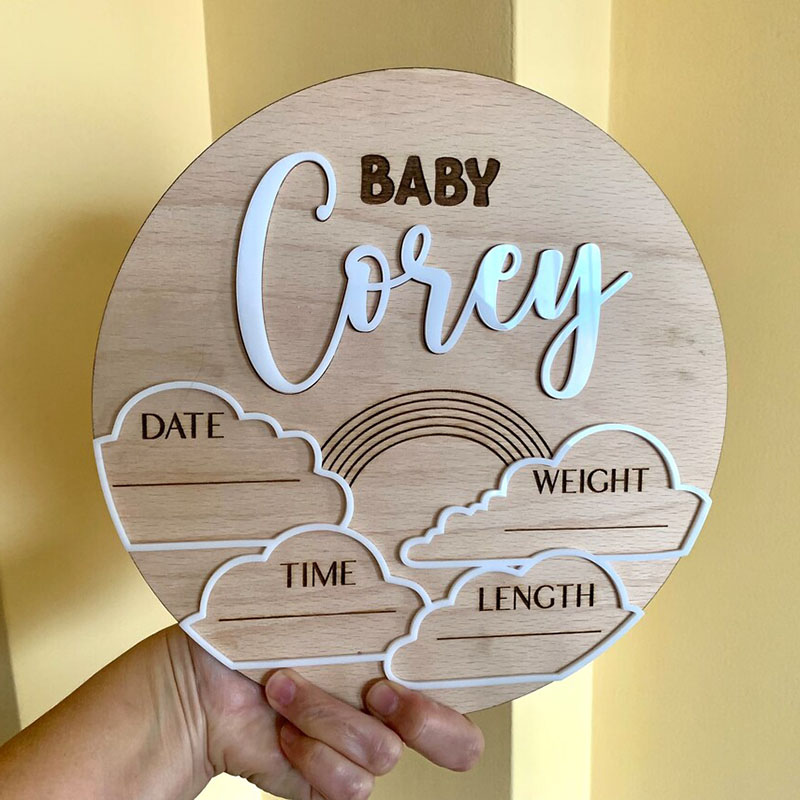 Custom Baby Name Announcement  - Photography Prompt 评论和价格
