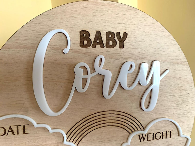 Custom Baby Name Announcement  - Photography Prompt 评论和价格