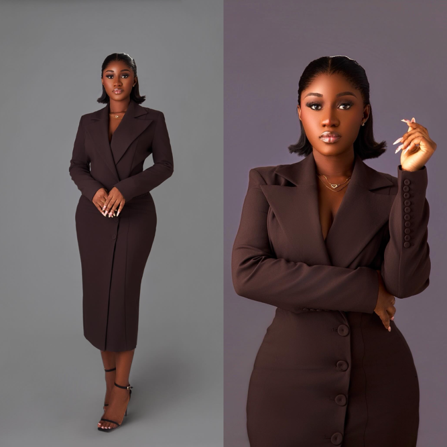 Plus Size Women Mermaid Blazer - Photography Geometry 评论和价格
