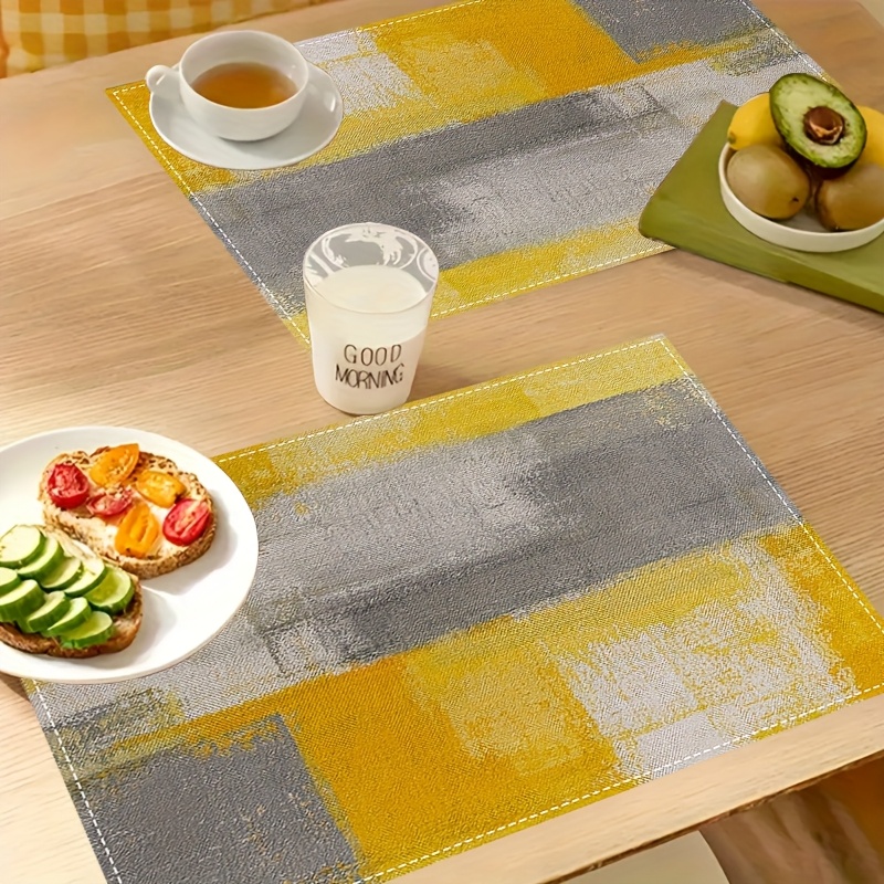 VIKAMA Yellow Gray Abstract Oi - Photography Geometry 评论和价格