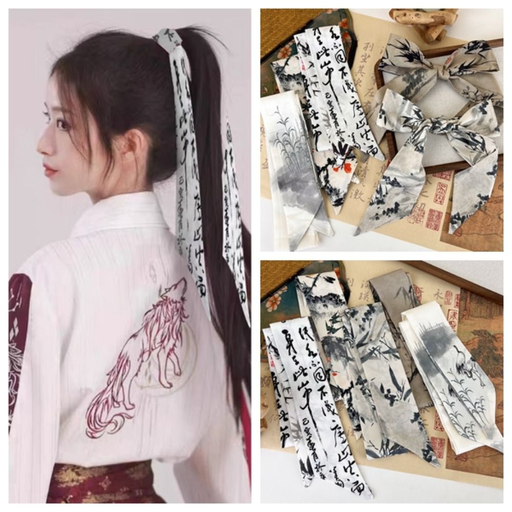 Elegant Long Ink Painting Silk - Photography Geometry 评论和价格
