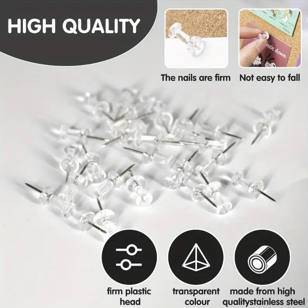 100/200/500/1000pcs Push Pins  - Photography Design 评论和价格