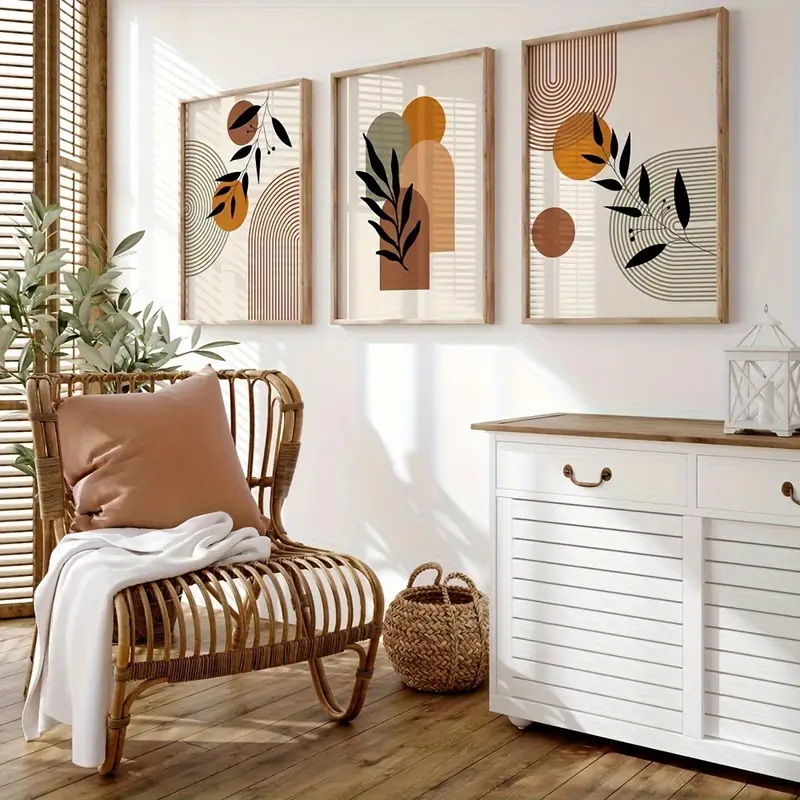 3pcs Bohemian-style Plant Geom - Photography Geometry 评论和价格